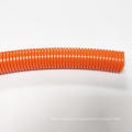 Orange flame resistant PE/PP/PA corrugated pipe